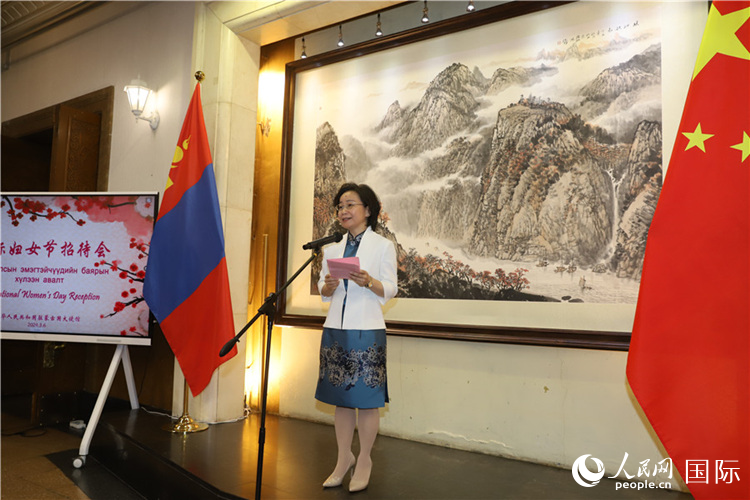 沈大使致辭。人民網(wǎng)記者 霍文攝