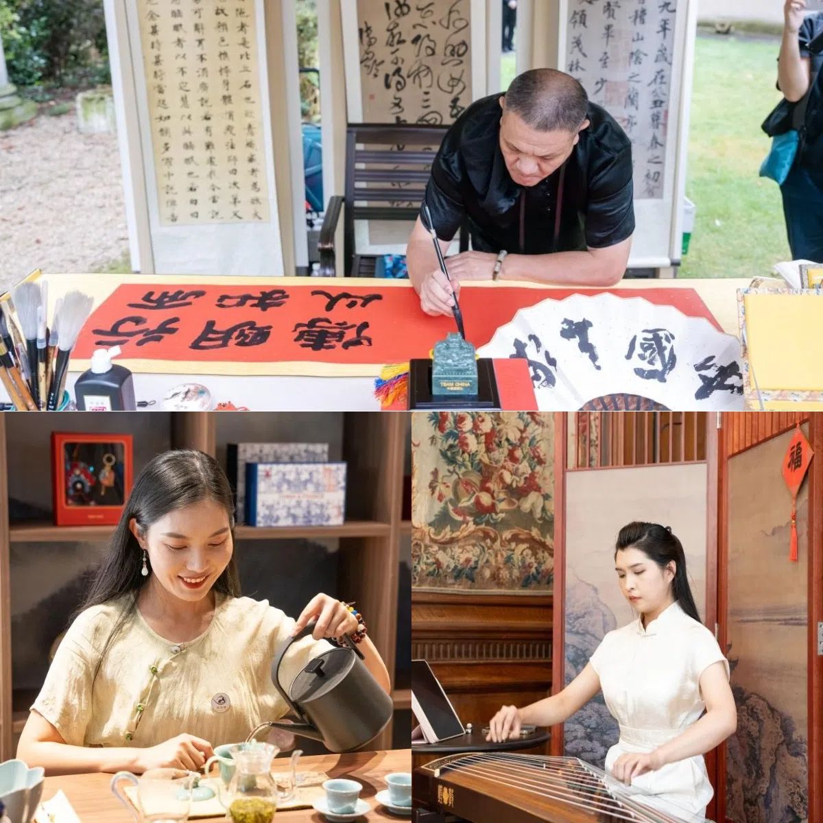 中國非遺與傳統(tǒng)文化展區(qū)引人入勝。 “中國之家”供圖